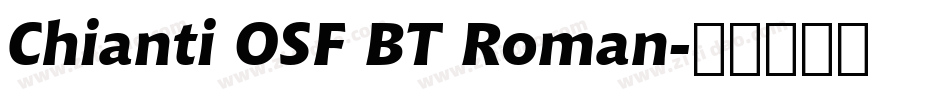 Chianti OSF BT Roman字体转换